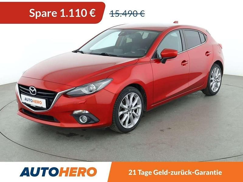 Rubinrot Gebraucht 2014 Mazda 3 Sports-Line Limousine | 14.380 € (Fairer Preis) - Bild 1/3