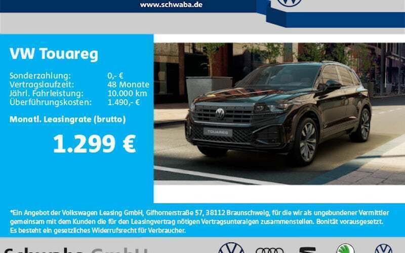 Schwarz Neu 2025 VW Touareg R-line SUV | 103.490 € - Bild 1/4