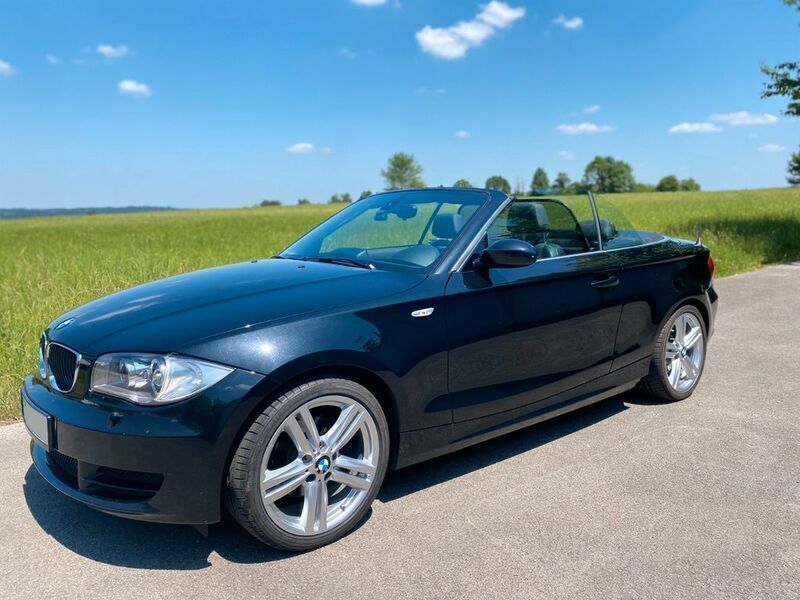 Schwarz Gebraucht 2008 BMW 120 Cabriolet Cabrio | 8.290 € (Teuer) - Bild 1/4