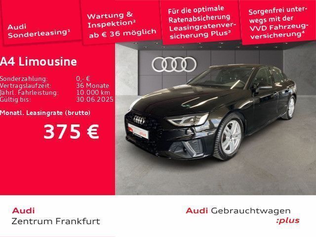 Gebraucht Audi A4 S-Line 204 PS (150 kW) 2023 Mythosschwarz metallic Limousine