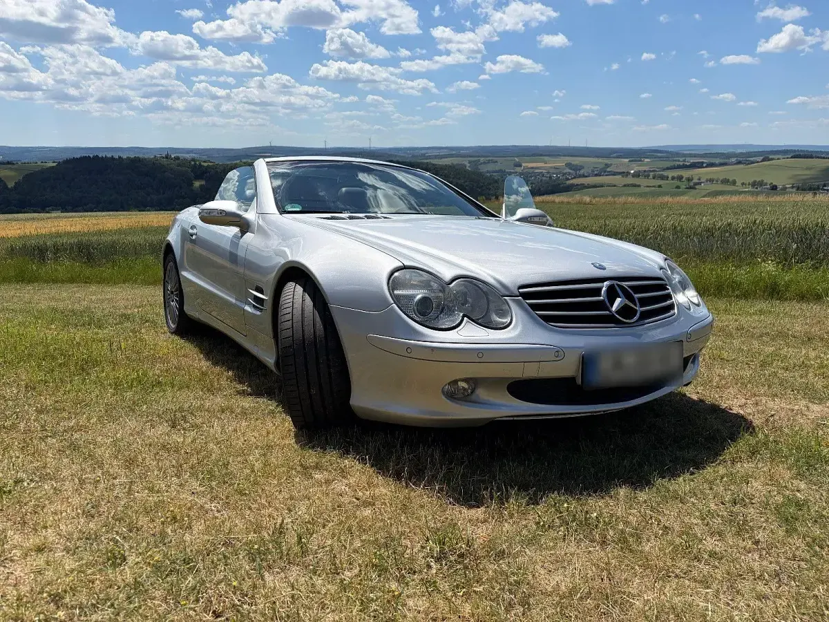 Gebraucht Mercedes SL500 306 PS (225 kW) 2002 Silber Cabrio