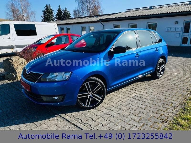 Gebraucht Skoda Rapid Style 105 PS (77 kW) 2014 Blau Kleinwagen