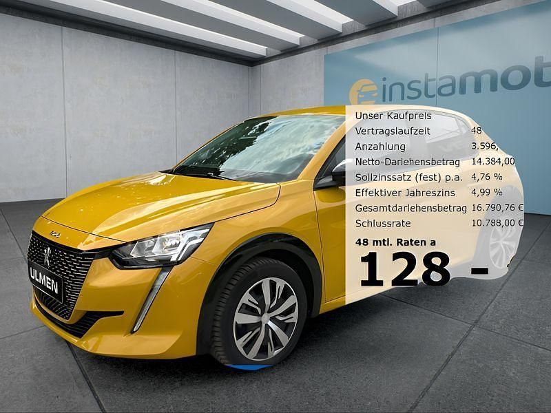 Gelb Gebraucht 2023 Peugeot e-208 Active Kleinwagen | 17.949 € (Superpreis) - Bild 1/4