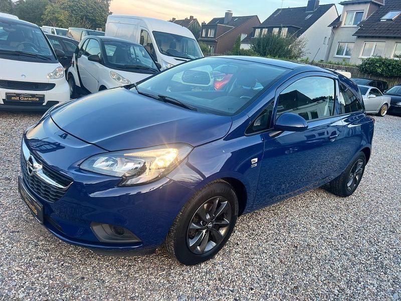 Blau Gebraucht 2018 Opel Corsa Limousine | 6.499 € (Guter Preis) - Bild 1/4