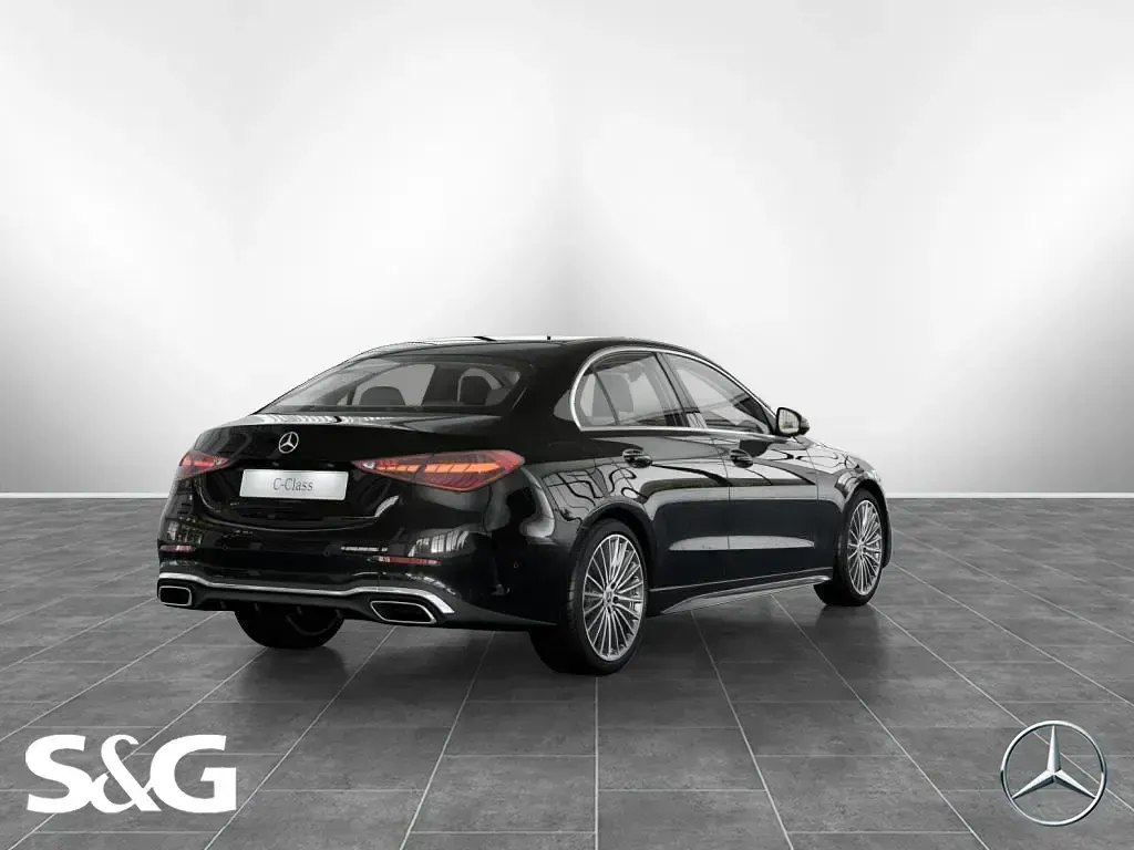 Gebraucht Mercedes C200 AMG 204 PS (150 kW) 2024 Metalliclack obsidianschwarz Limousine