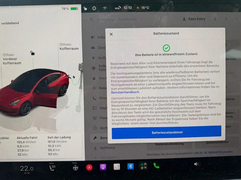 Käytetty Tesla Model 3 208 kW (283 HP) 2022 Punainen Sedan