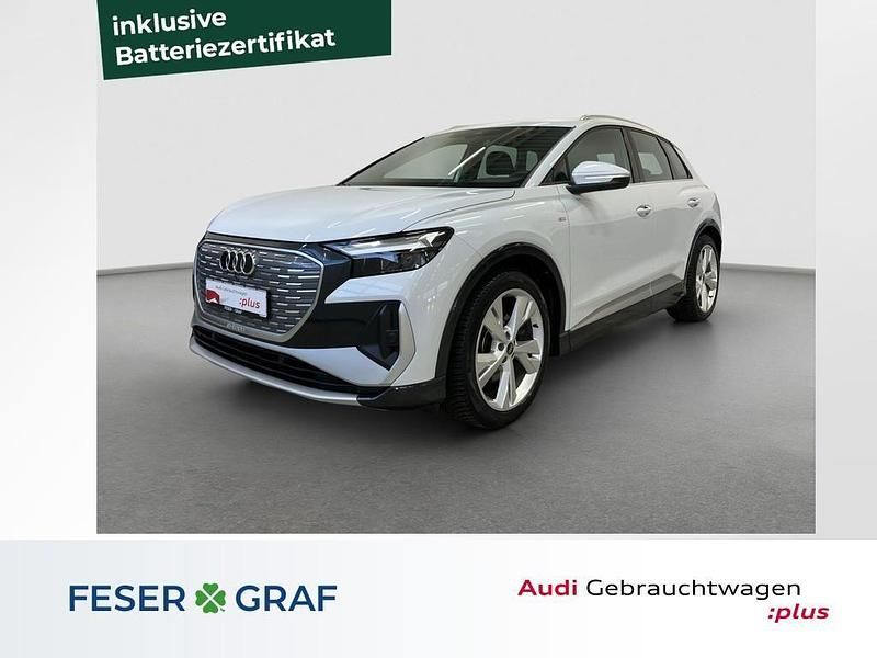 Gebraucht Audi Q4 e-tron S-Line 125 kW (170 PS) 2023 Weiß SUV