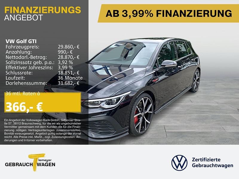 Schwarz Gebraucht 2022 VW Golf VIII GTI Clubsport Limousine | 28.860 € (Guter Preis) - Bild 1/4