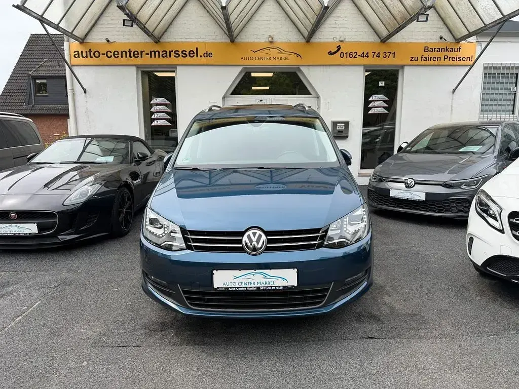Gebraucht VW Sharan 184 PS (135 kW) 2017 Blau Van / Kleinbus