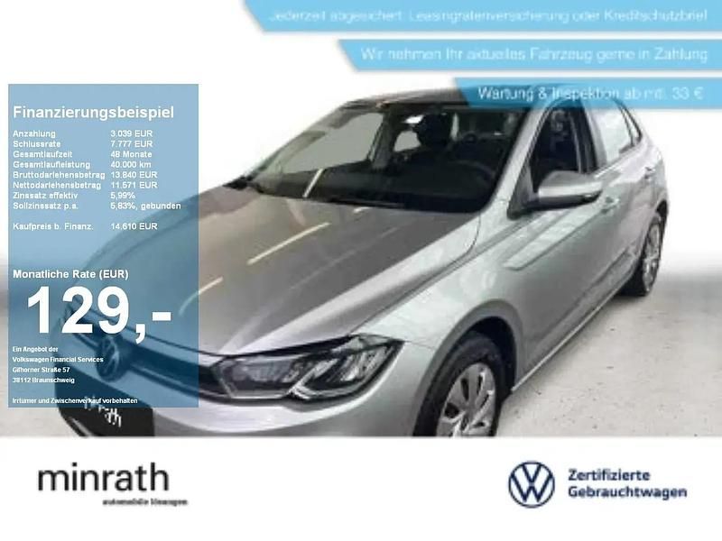 Silber Gebraucht 2022 VW Polo Kleinwagen | 14.609 € (Guter Preis) - Bild 1/4