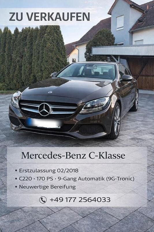 Gebraucht Mercedes C220 Avantgarde 170 PS (125 kW) 2018 Braun Limousine