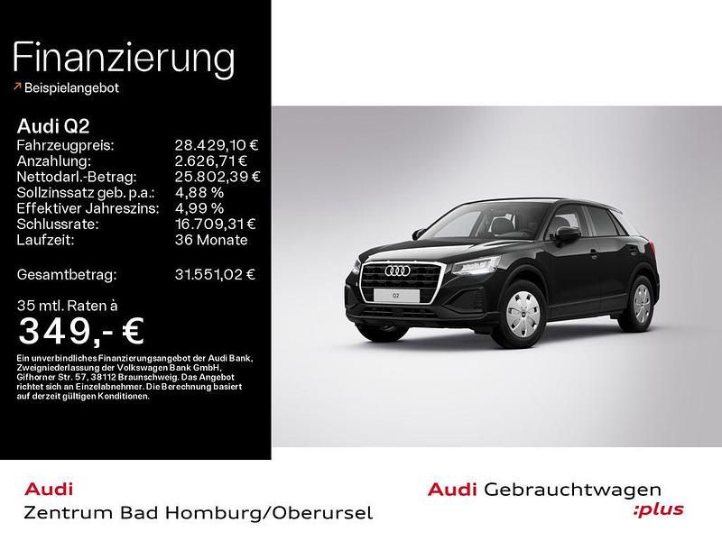Brillantschwarz Gebraucht 2022 Audi Q2 Ambiente SUV | 28.429 € (Fairer Preis) - Bild 1/3