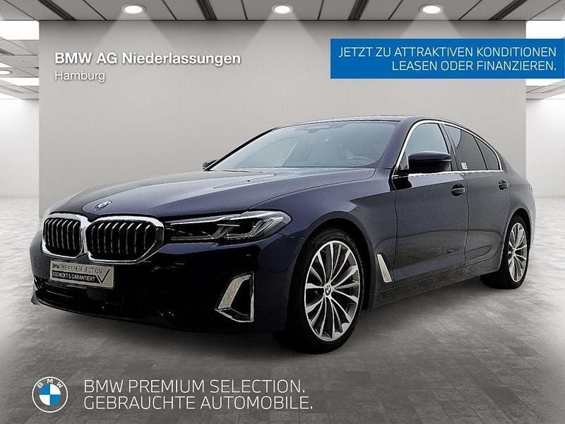 Blau Gebraucht 2023 BMW 530 Luxury Line Limousine | 44.902 € (Fairer Preis) - Bild 1/4