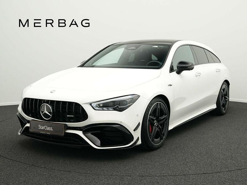 Weiß Gebraucht 2024 Mercedes CLA45 AMG Shooting Brake AMG Kombi | 69.990 € - Bild 1/4