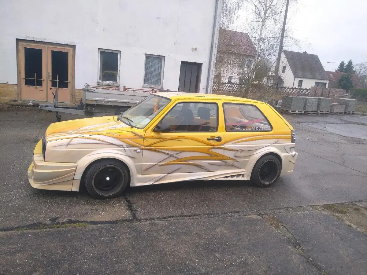 Brugt VW Golf II 140 HK (102 kW) 1990 Gul Hatchback