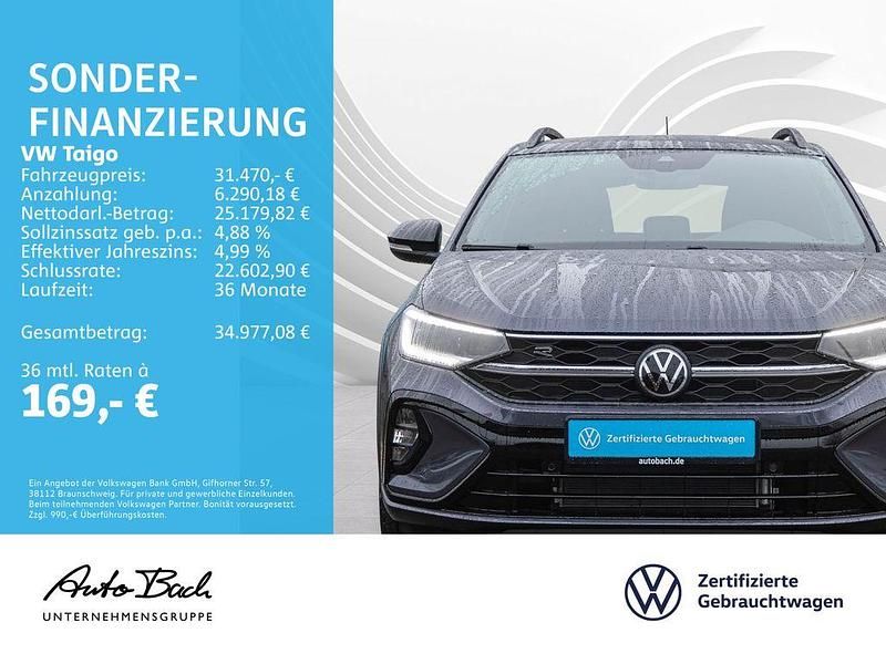 Gebraucht VW Taigo R-line 150 PS (110 kW) 2024 Grau (rauchgrau metallic schwarz) SUV