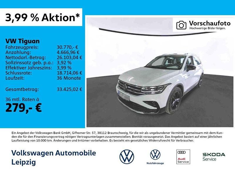 Weiß Gebraucht 2022 VW Tiguan Sportline SUV | 30.770 € (Guter Preis) - Bild 1/3