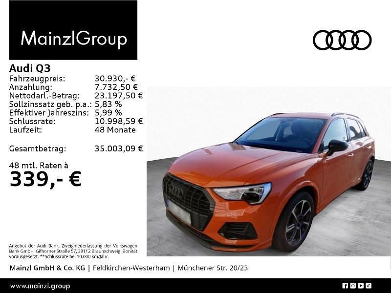 Gebraucht Audi Q3 Ambiente 150 PS (110 kW) 2023 Orange SUV