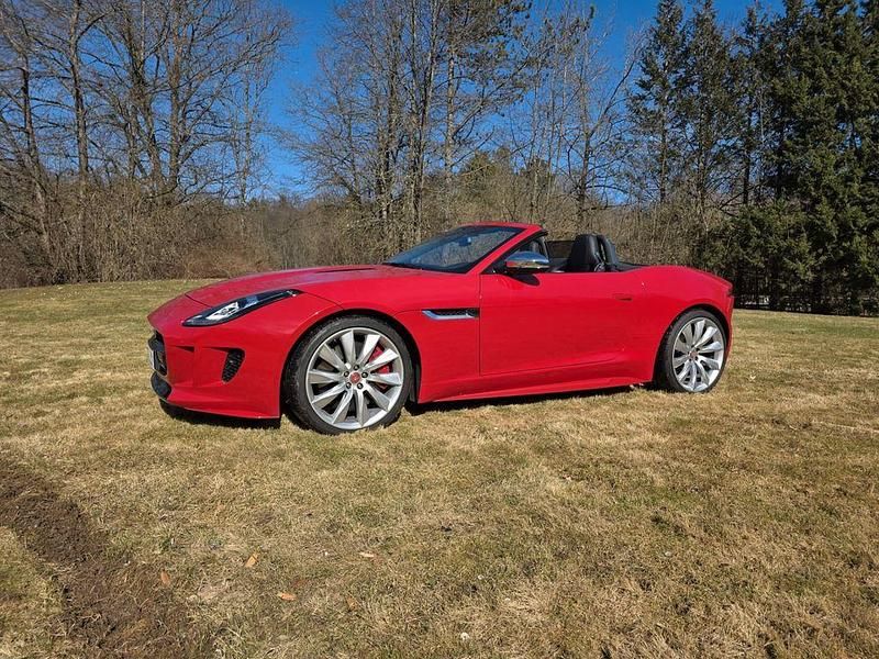 Rot Gebraucht 2016 Jaguar F-Type S Cabrio | 48.900 € (Teuer) - Bild 1/4