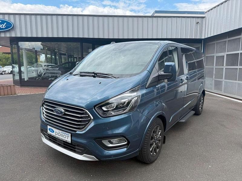 Blau Gebraucht 2021 Ford Tourneo Custom Van / Kleinbus | 41.490 € (Teuer) - Bild 1/4