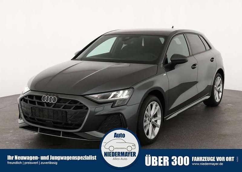 Mythos schwarz metallic Neu 2025 Audi A3 Ambiente Limousine | 33.995 € (Guter Preis) - Bild 1/4