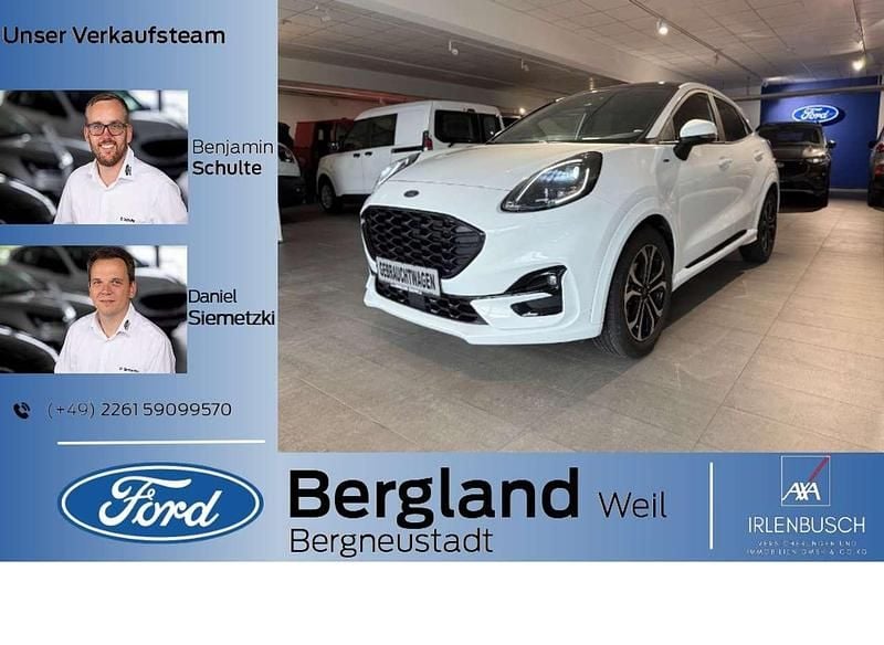 Gebraucht Ford Puma ST-Line 125 PS (91 kW) 2023 Lackierung solid "frostweiss" weiß Coupé