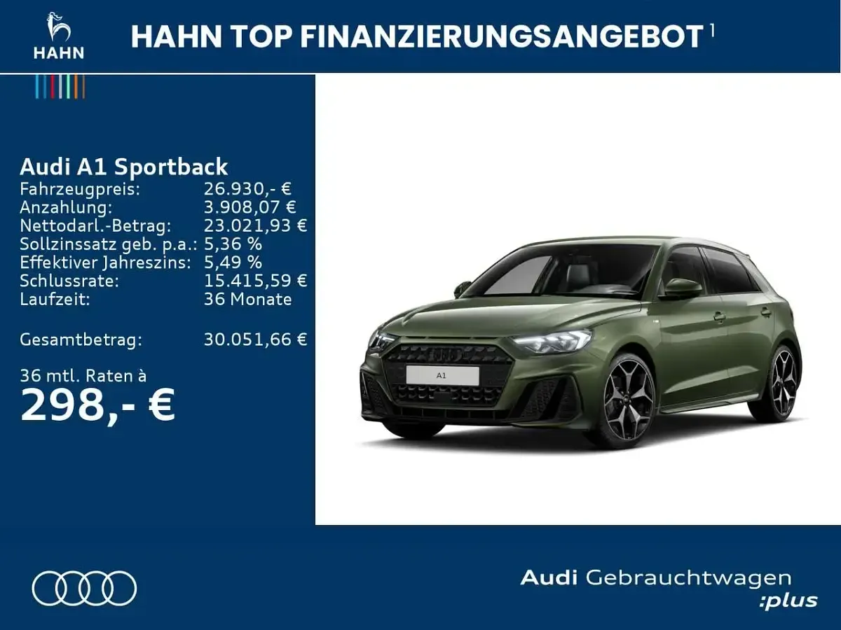 Gebraucht Audi A1 S-Line 150 PS (110 kW) 2024 Distriktgrün metallic SUV