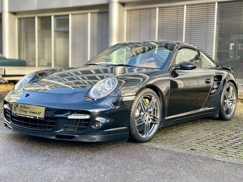 Basaltschwarz Gebraucht 2008 Porsche 911 Turbo Chrono Coupé | 68.880 € (Superpreis) - Bild 1/4
