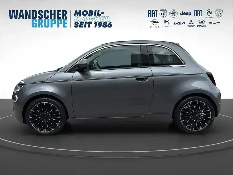 Gebraucht Fiat 500e La Prima 86 kW (118 PS) 2021 Graubeige Cabrio