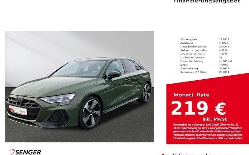 Othercolor Gebraucht 2024 Audi A3 Sportback S-Line Kleinwagen | 41.880 € (Guter Preis) - Bild 1/4