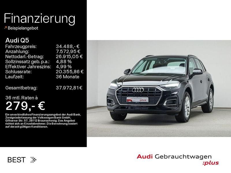 Brillantschwarz (metallic) Gebraucht 2023 Audi Q5 SUV | 34.488 € - Bild 1/4