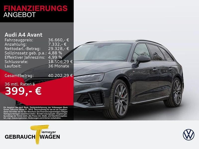 Grau Gebraucht 2024 Audi A4 S-Line Kombi | 36.660 € (Fairer Preis) - Bild 1/4