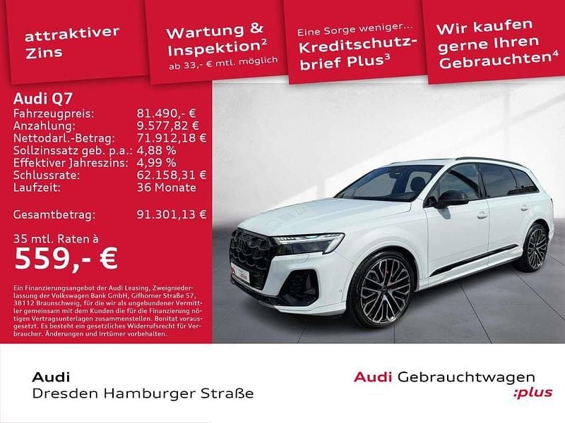 Weiß Gebraucht 2025 Audi Q7 S-Line SUV | 81.490 € (Superpreis) - Bild 1/3