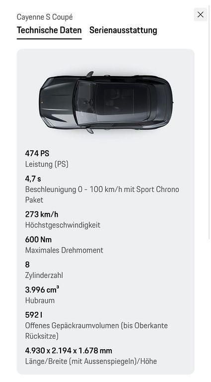 Gebraucht Porsche Cayenne 475 PS (349 kW) 2023 Schwarz SUV