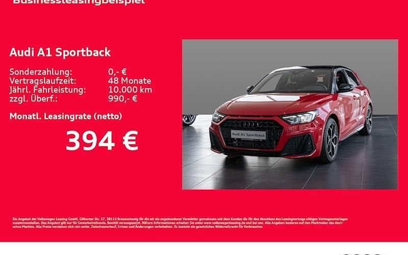Rot Neu 2025 Audi A1 Sportback S-Line Kleinwagen | 37.497 € (Etwas zu teuer) - Bild 1/4