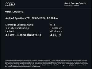 Second-hand Audi A3 150 CP (110 kW) 2024 Verde Break