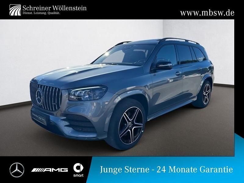 Grau Gebraucht 2022 Mercedes GLS350 AMG SUV | 68.880 € - Bild 1/4