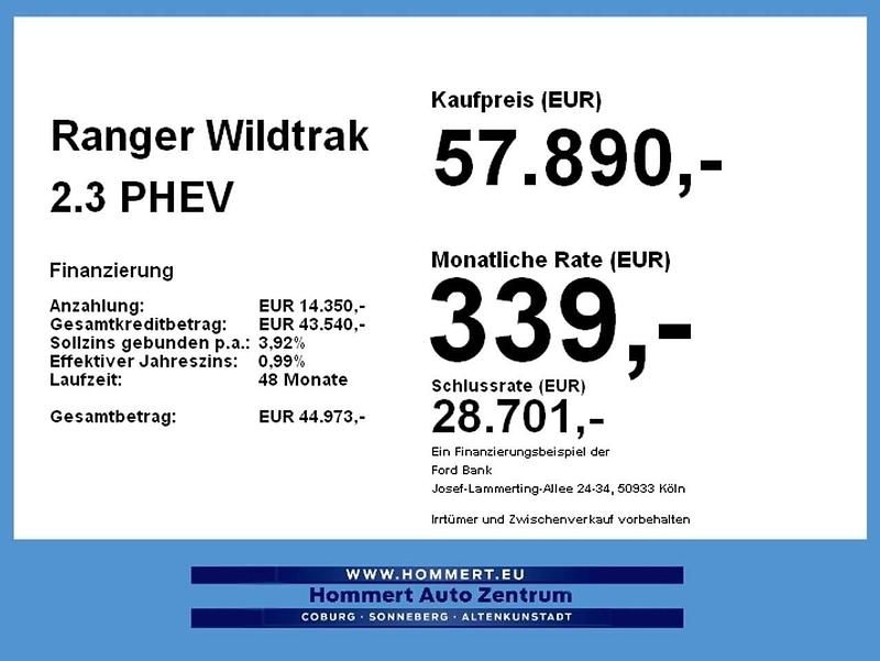 Neu Ford Ranger Wildtrack 281 PS (206 kW) 2025 Cyber orange Pickup