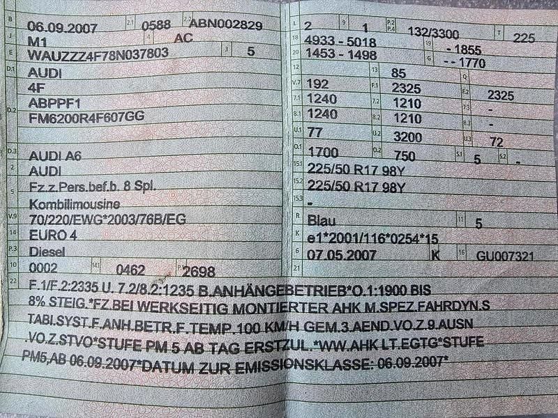 Gebraucht Audi A6 210 PS (154 kW) 2007 Blau Kombi