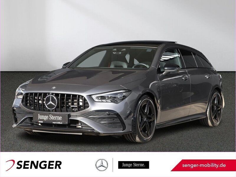 Grau Gebraucht 2023 Mercedes CLA35 AMG AMG Limousine | 52.220 € (Teuer) - Bild 1/4