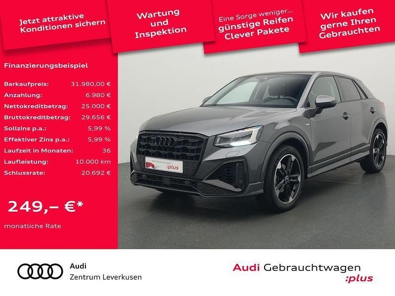 Grau Gebraucht 2022 Audi Q2 S-Line SUV | 31.980 € (Etwas zu teuer) - Bild 1/4