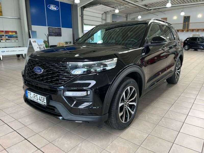 Obsidianschwarz metallic Gebraucht 2023 Ford Explorer ST-Line SUV | 66.999 € - Bild 1/4