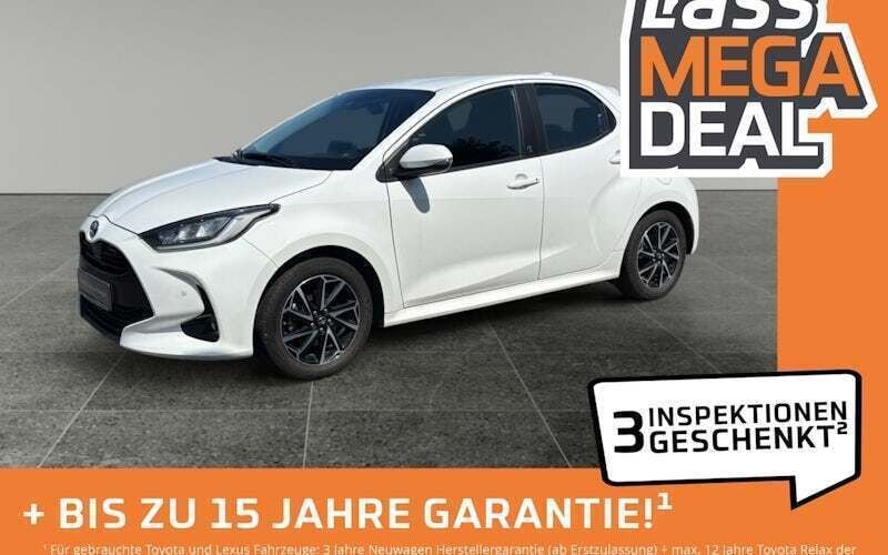 Weiß Gebraucht 2023 Toyota Yaris Hybrid Limousine | 16.980 € (Guter Preis) - Bild 1/4