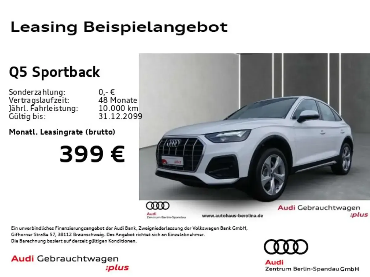 Usata Audi Q5 204 CV (150 kW) 2023 Bianco SUV