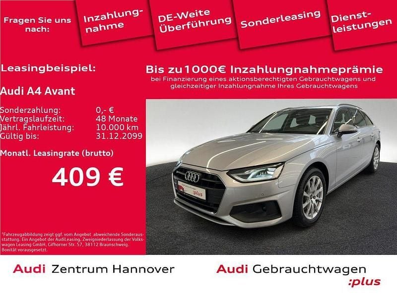 Florettsilber metallic Gebraucht 2022 Audi A4 Ambiente Kombi | 30.450 € (Guter Preis) - Bild 1/4