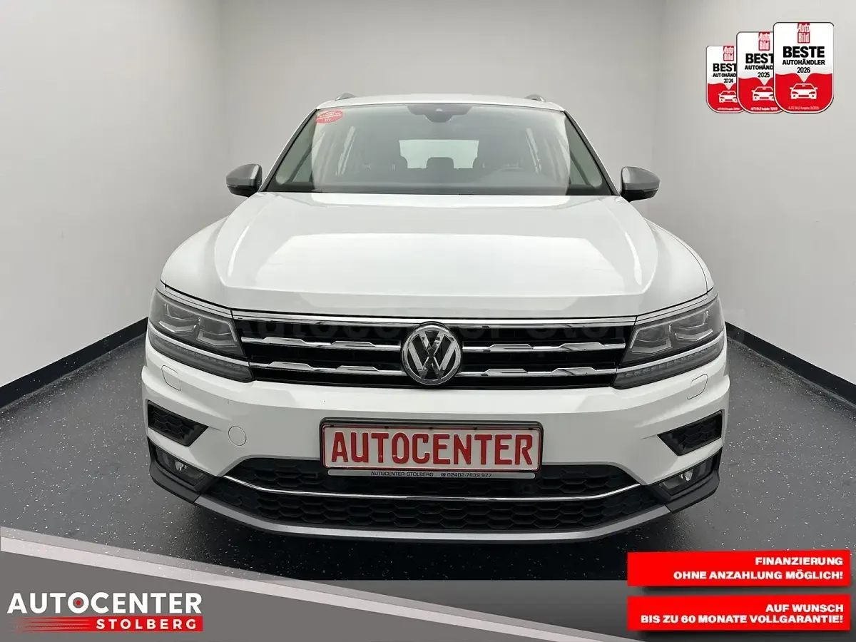 Gebraucht VW Tiguan Allspace Highline 150 PS (110 kW) 2021 Weiß SUV