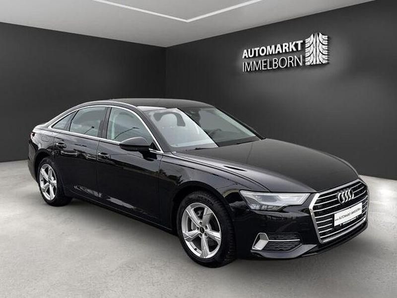 Mythosschwarz (metallic) Gebraucht 2023 Audi A6 Sport Limousine | 34.430 € (Superpreis) - Bild 1/4