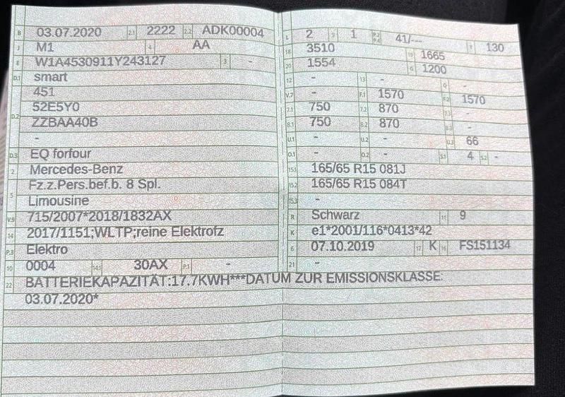 Gebraucht Smart ForFour Electric Drive 41 kW (56 PS) 2020 Schwarz Kleinwagen