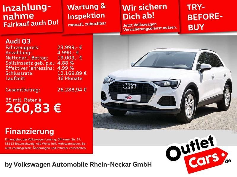 Ibisweiß Gebraucht 2021 Audi Q3 Comfort SUV | 23.999 € (Superpreis) - Bild 1/3