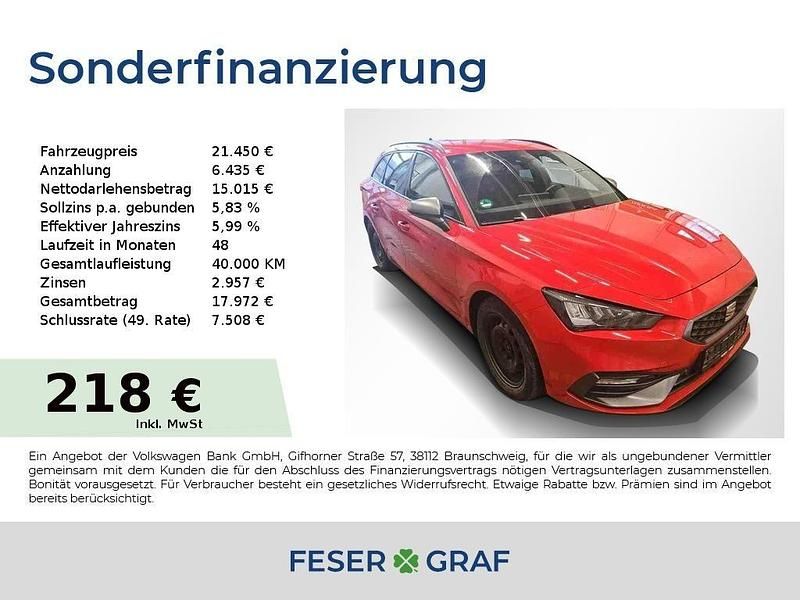 Rot Gebraucht 2022 Seat Leon ST FR Kombi | 21.450 € (Fairer Preis) - Bild 1/4